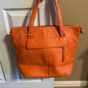 Ora Delphine Vibrant Orange Tote